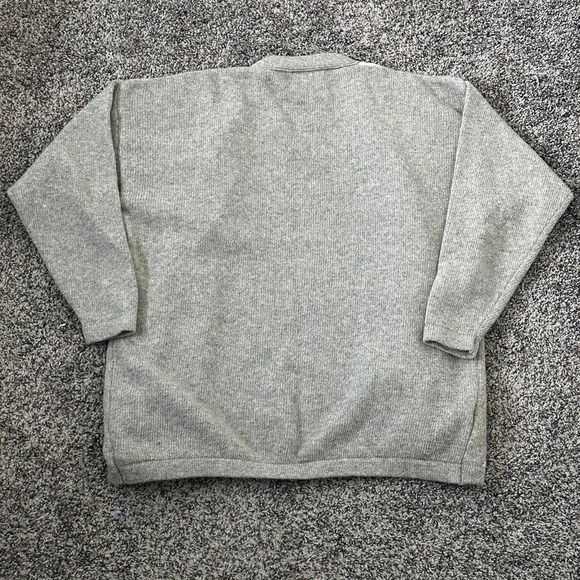 Vintage Gray with white and light blue Argyle Low neck button down by Lady A - Picture 4 of 5